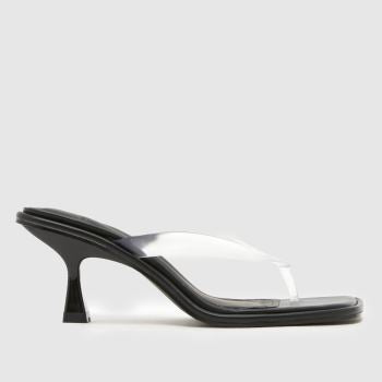 schuh Black Salvia Toe Post Womens High Heels