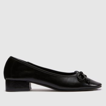 schuh Black Loris Heeled Ballet Womens Flats