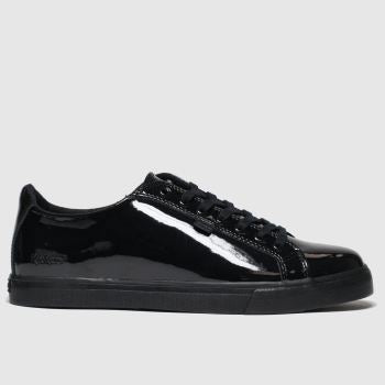 Kickers Black Tovni Lacer Mono Womens Flats