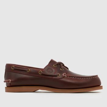Timberland Burgundy Classic Boat Womens Flats