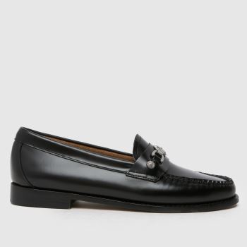G.H. BASS Black Weejuns Western Bit Loafer Womens Flats