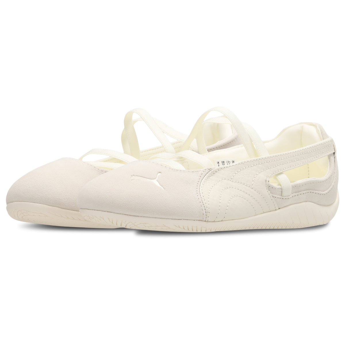 schuh Lilah Hair-On Leather Ballet