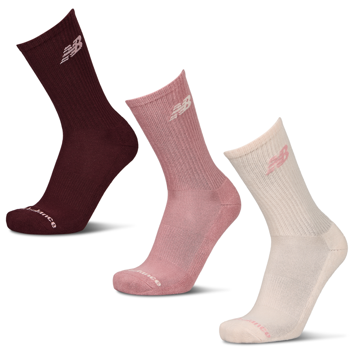 New Balance Mid Calf Embroidered Socks 6PK