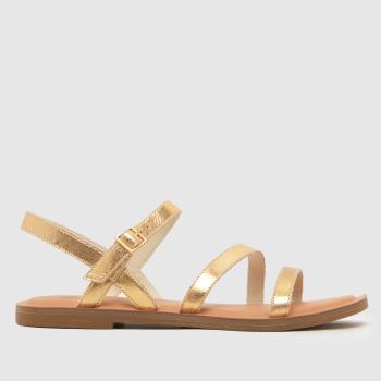 TOMS Gold Kira Strappy Womens Sandals