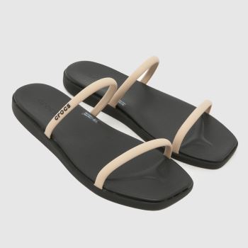 Crocs Beige Multi Miami Two Strap Womens Sandals