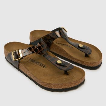 BIRKENSTOCK Black Multi Gizeh Womens Sandals
