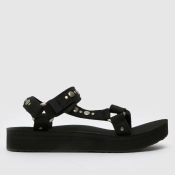 Teva Black Midform Universal Studded Womens Sandals