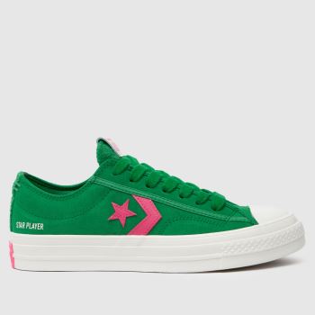 Converse Green Multi Star Player 76 Womens Trainers