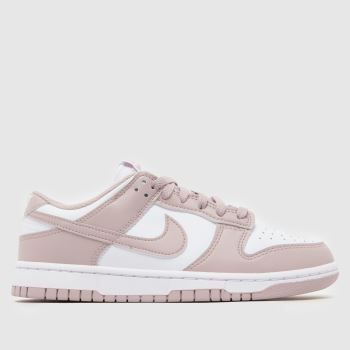 Nike Pink & White Dunk Low Womens Trainers