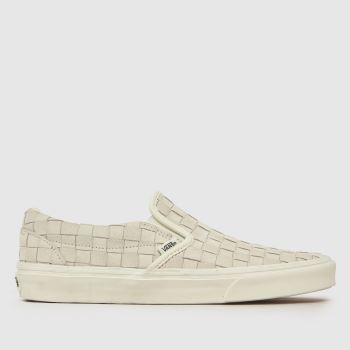 Vans White Classic Slip-On Womens Trainers