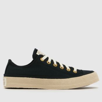 Converse Black Multi All Star Ox Espadrille Womens Trainers
