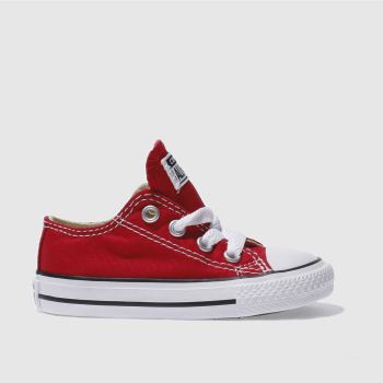 Converse Red All Star Lo Toddler