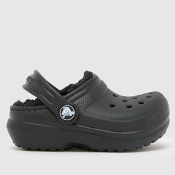 Crocs Black Classic Lined Clog Toddler