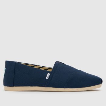TOMS Navy Alp Cotton Mens Shoes