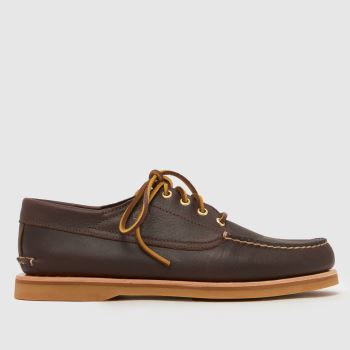 Timberland Brown Crafted Boat Mens Shoes