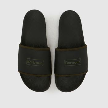 Barbour Black Cresswell Slider Mens Sandals