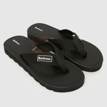 Barbour Black Harker Mens Sandals