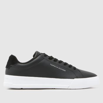 TOMMY HILFIGER Black Court Core Mens Trainers