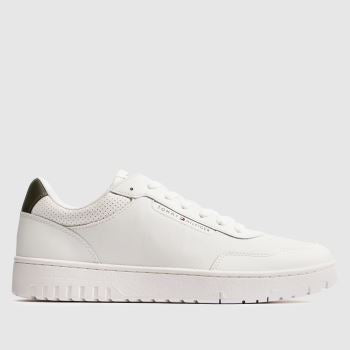 TOMMY HILFIGER White Basket Mens Trainers
