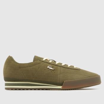 Lacoste Khaki Aura Mens Trainers