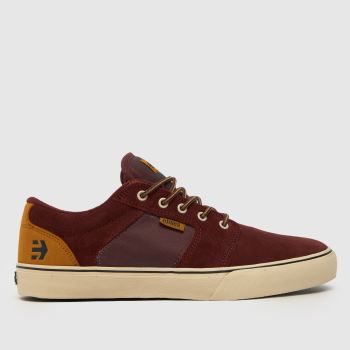 Etnies Burgundy Barge Ls Mens Trainers