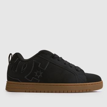 DC Black & Brown Court Graffik Mens Trainers