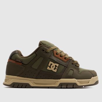 DC Khaki Stag Mens Trainers