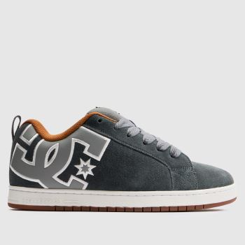 DC Grey Multi Court Graffik Mens Trainers