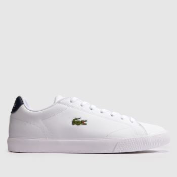 Lacoste White & Navy Lerond Mens Trainers