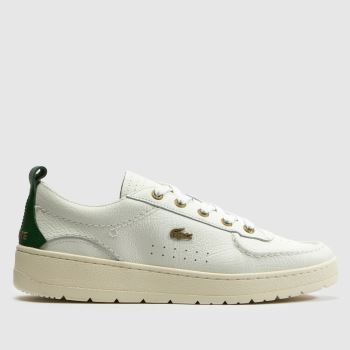 Lacoste White & Green Umpire Mens Trainers