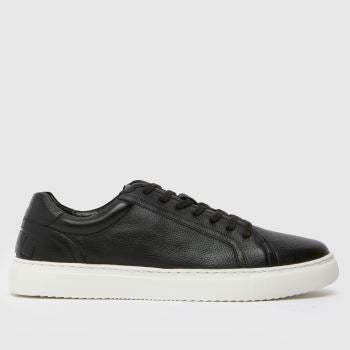 schuh Black & White Whit Casual Mens Trainers