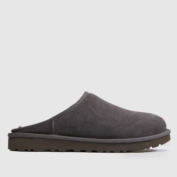 UGG Dark Grey Classic Slip-On Mens Slippers