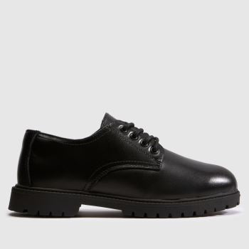 schuh Black Military Leather Derby Boys Youth