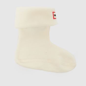 HUNTER BOOTS Off-White Kids Fleece Cuff Socks Socks