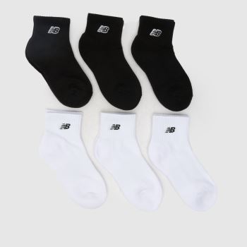New Balance Multi Kids Logo Ankle Sock 6PK Socks