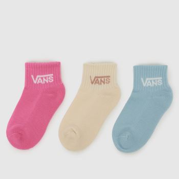 Vans Multi Kids Classic Crew Socks 3PK Socks