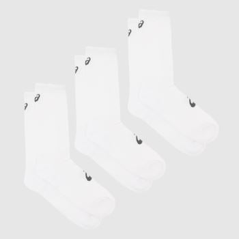 ASICS White Crew Socks 3 Pack Socks