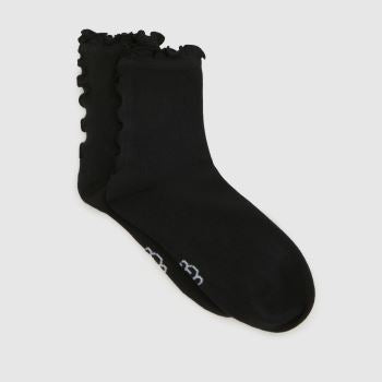 UGG Black Lettuce Quarter Sock 1 PK Socks