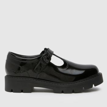 Kickers Black Kori T Bar Girls Junior