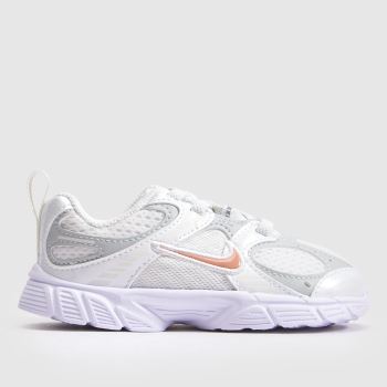 Nike White & Pink V5 RNR Girls Toddler