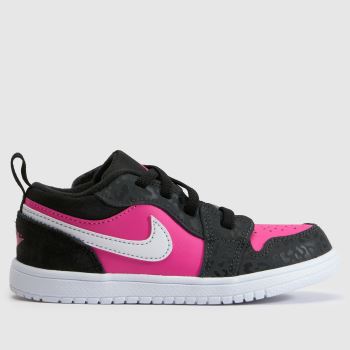 Nike Jordan Black & pink 1 Low ALT Girls Toddler