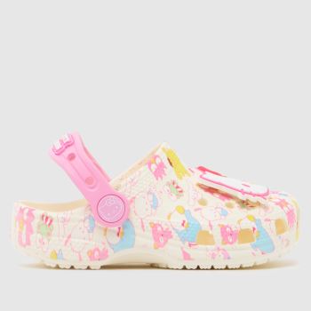 Crocs Pink Multi Classic Hello Kitty Clog Girls Toddler