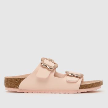 BIRKENSTOCK Pale Pink Arizona Flower Buckle Girls Junior