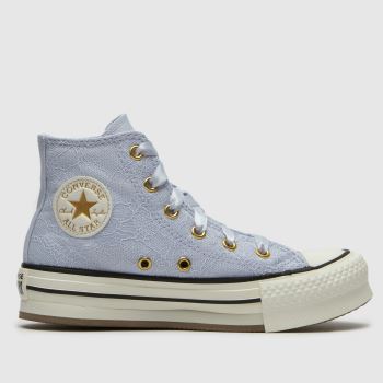 Converse Lilac All Star EVA Lift Hi Girls Junior