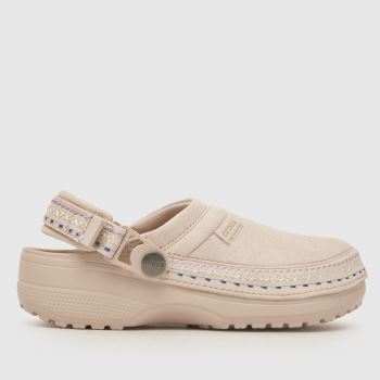 Crocs Pale Pink Classic Crafted Stitch Clog Girls Youth