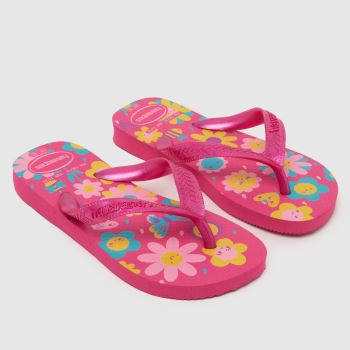 Havaianas Pink Multi Flores Girls Youth