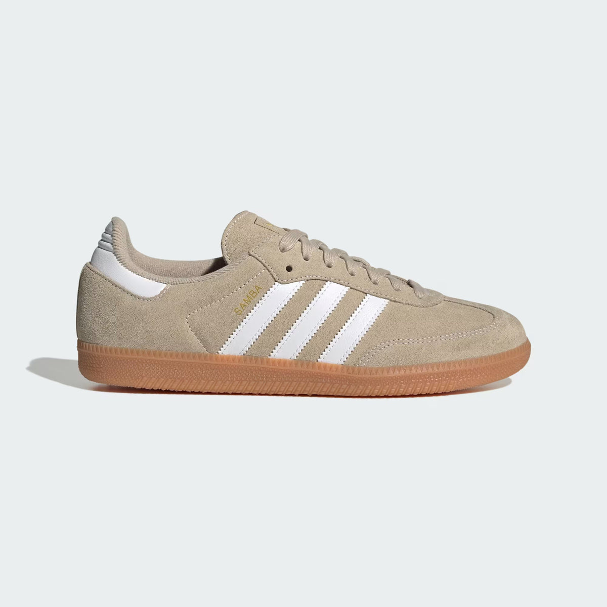 Adidas Samba OG Shoes – Khaki Three & Cloud White