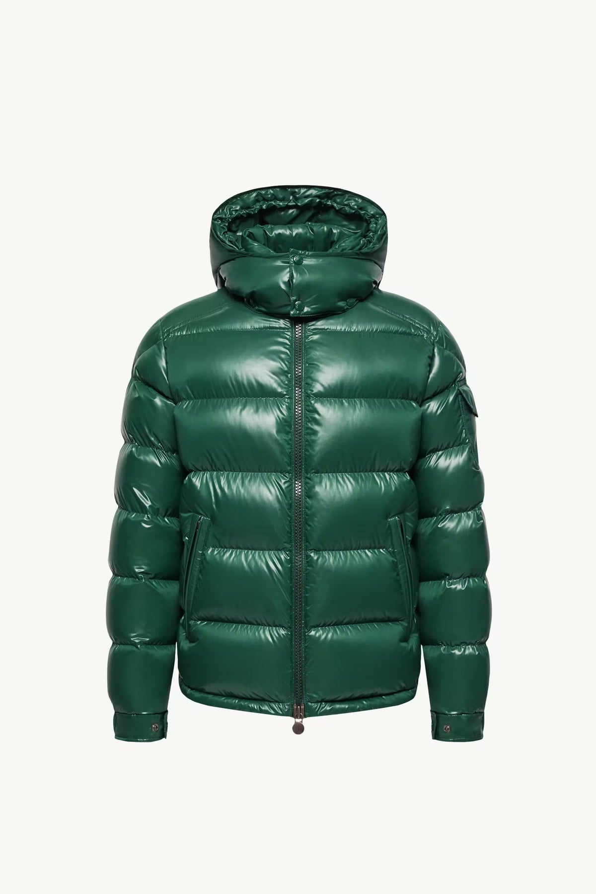 Moncler Maya Hooded Short Down Jacket – Dark Green